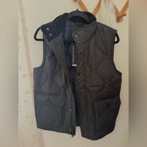 Banana Republic Black Quilted Vest